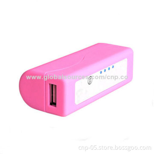 Cute Design Power Bank with 2,200mAh, New Product, LED Power Status Indicator, Easy to Carry